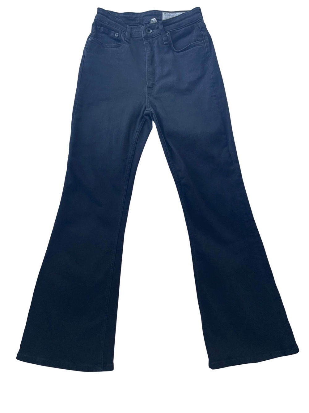 rag & bone Casey High-Rise Black Ankle  Flare Jeans size 25